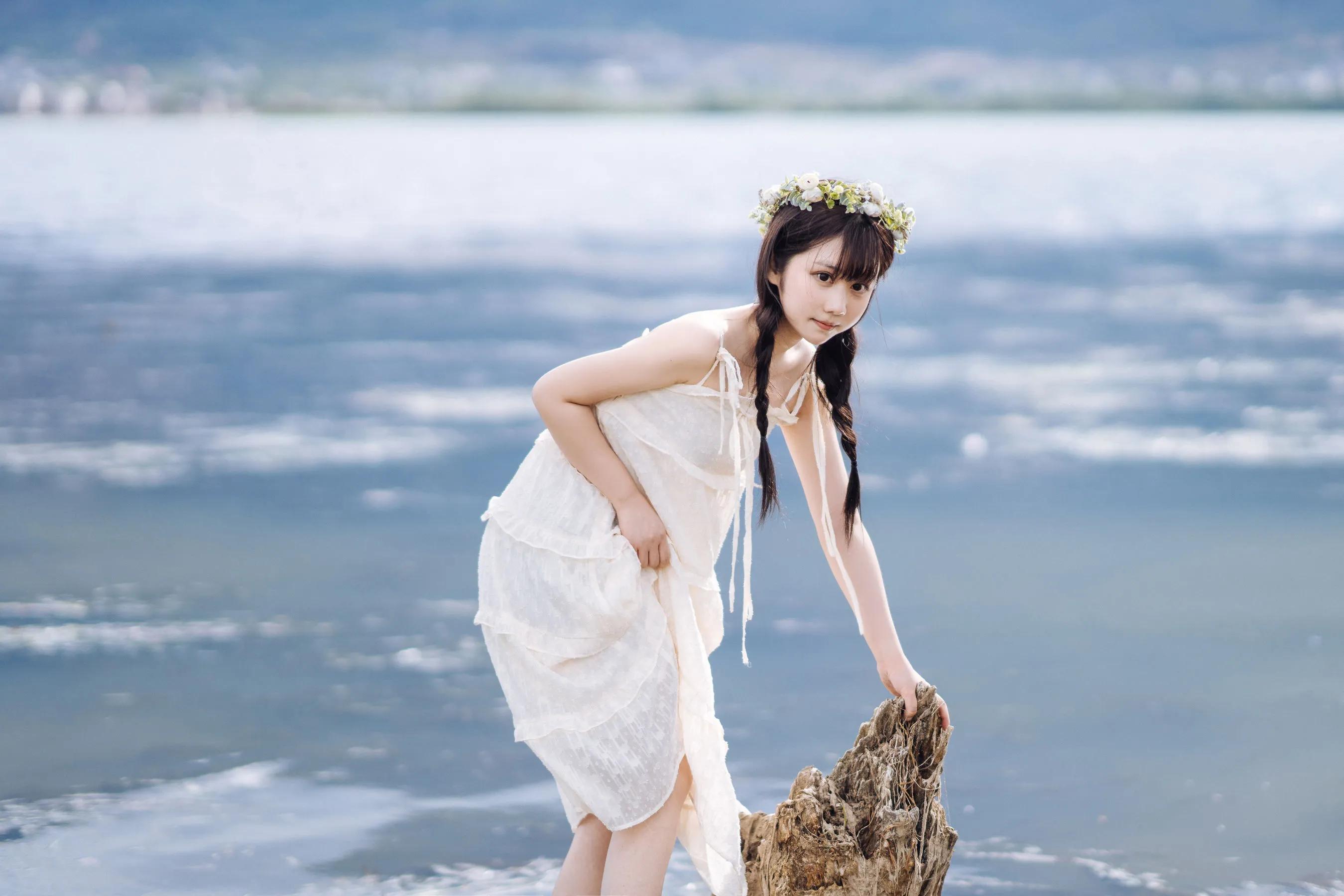 喵糖映畫 海邊姑娘（鏡醬）純色白裙，嚶嚶嚶插圖15