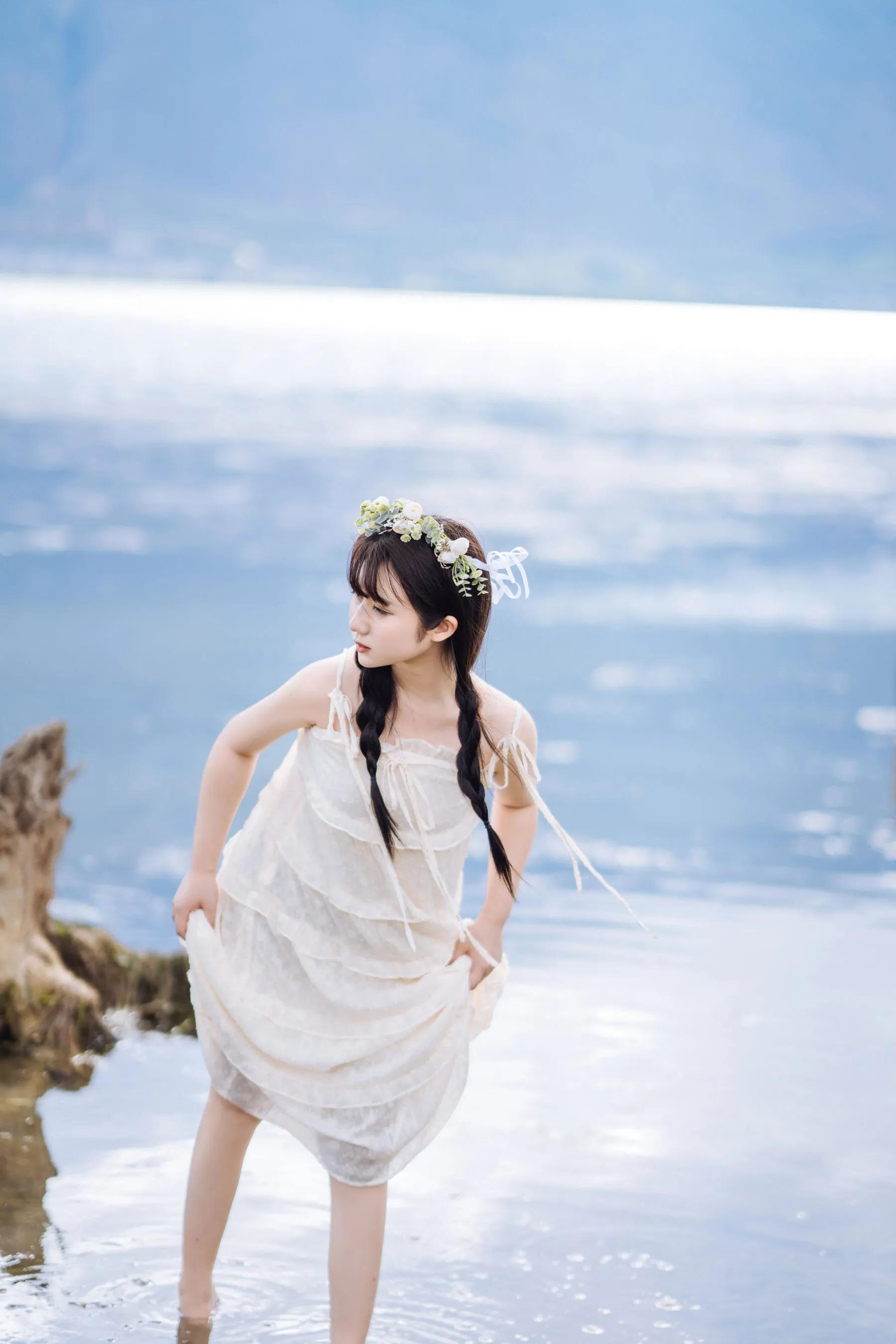 喵糖映畫 海邊姑娘（鏡醬）純色白裙，嚶嚶嚶插圖13