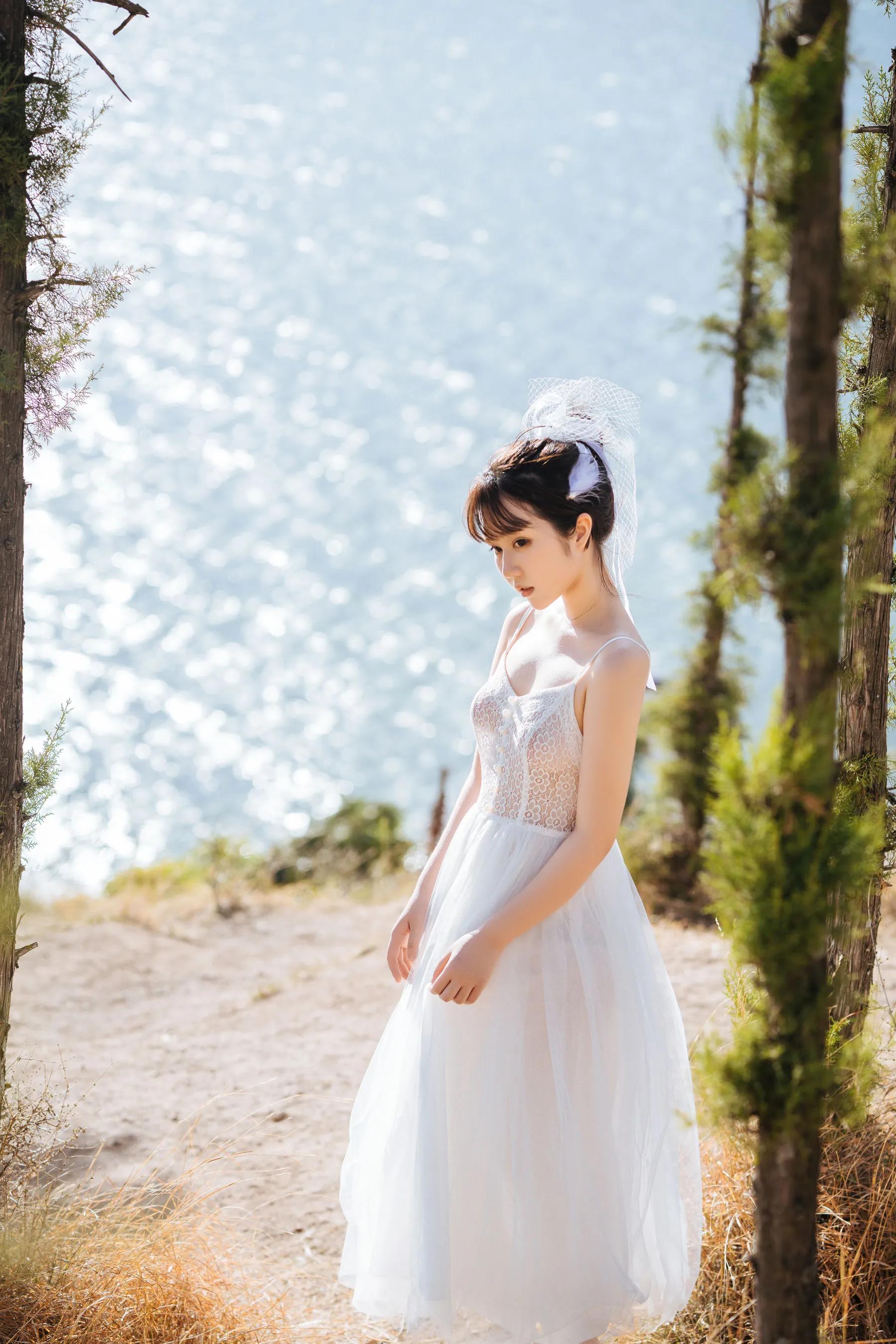 喵糖映畫 海邊姑娘（鏡醬）純色白裙，嚶嚶嚶插圖34