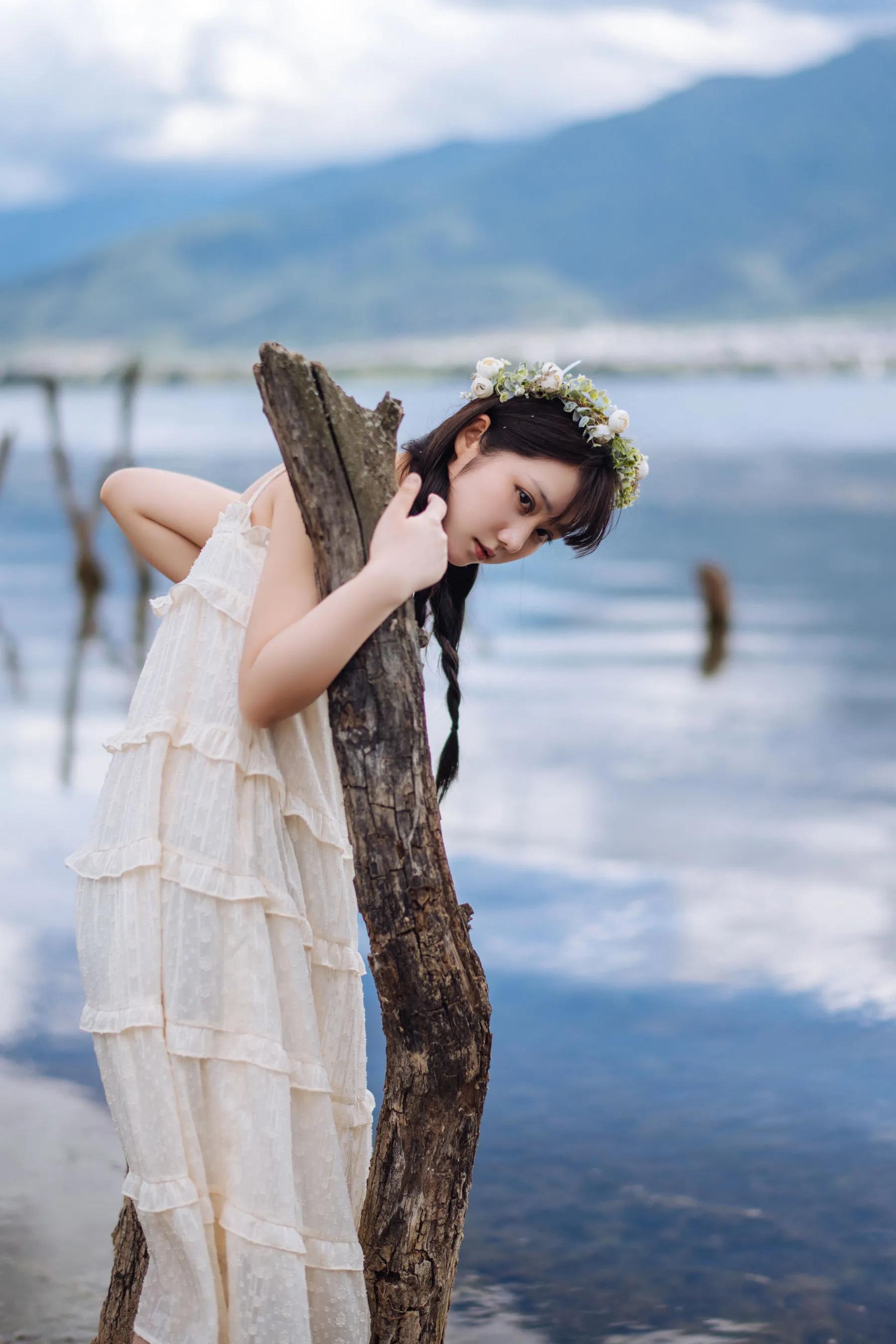 喵糖映畫 海邊姑娘（鏡醬）純色白裙，嚶嚶嚶插圖7