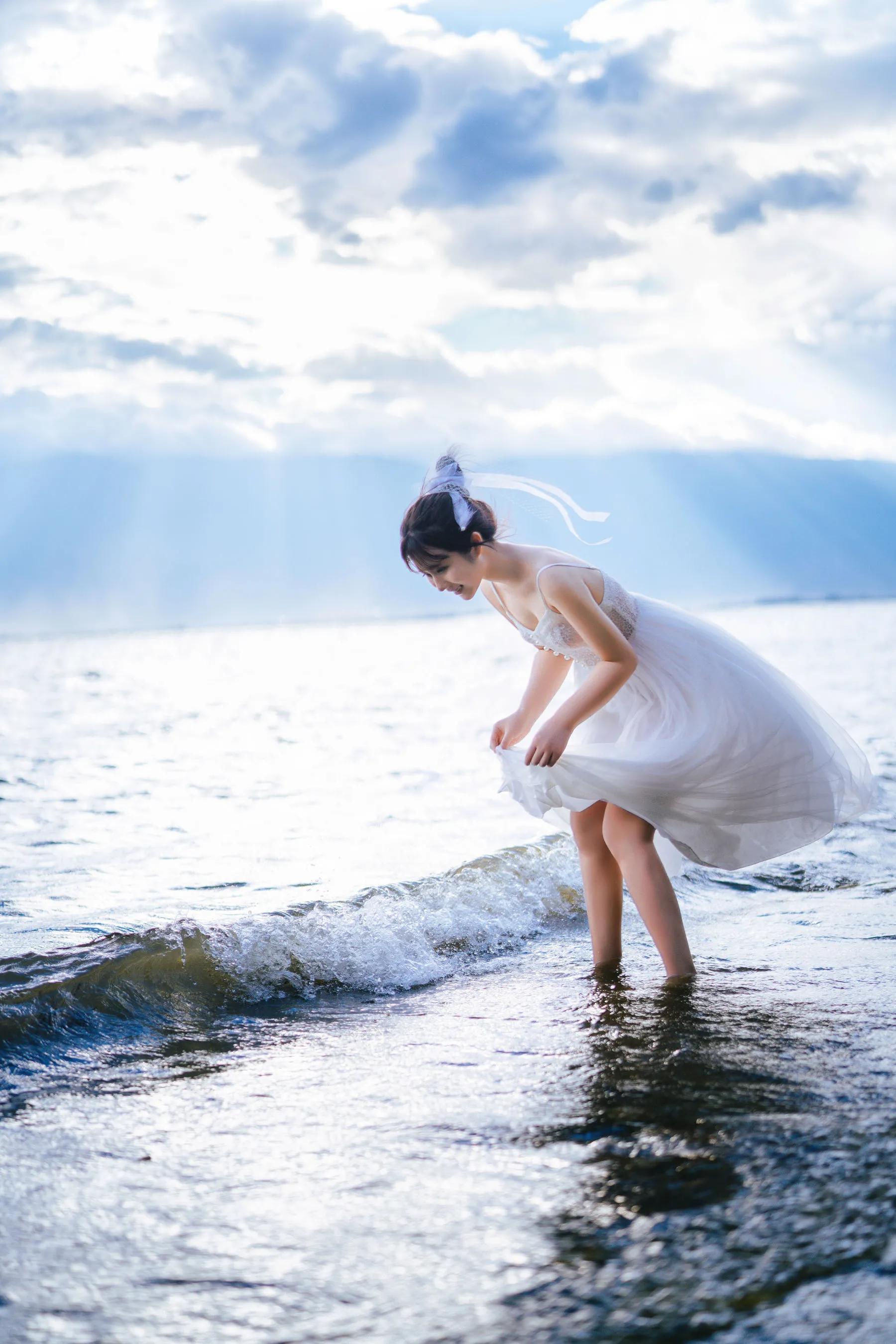 喵糖映畫 海邊姑娘（鏡醬）純色白裙，嚶嚶嚶插圖27