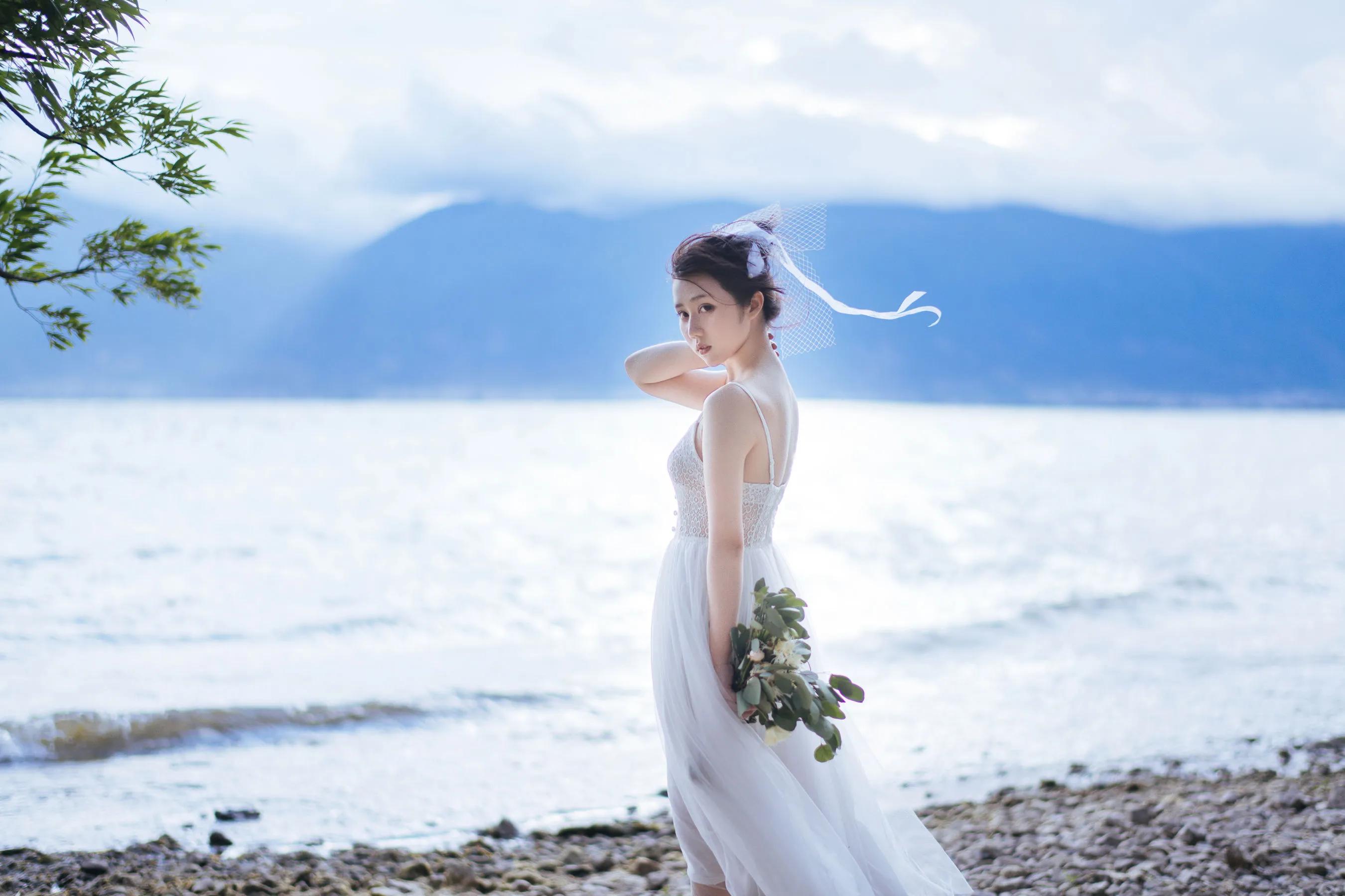 喵糖映畫 海邊姑娘（鏡醬）純色白裙，嚶嚶嚶插圖23