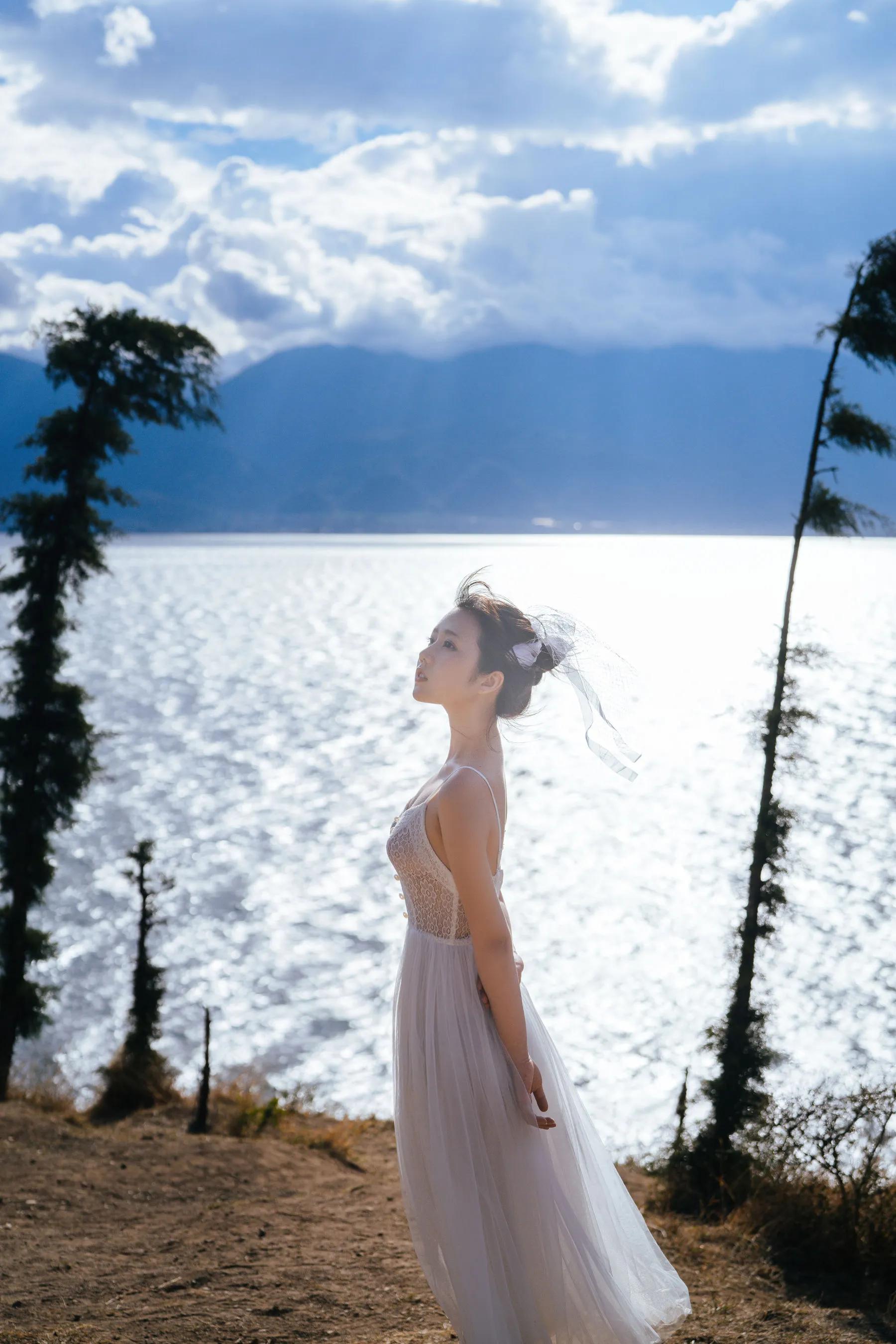 喵糖映畫 海邊姑娘（鏡醬）純色白裙，嚶嚶嚶插圖35