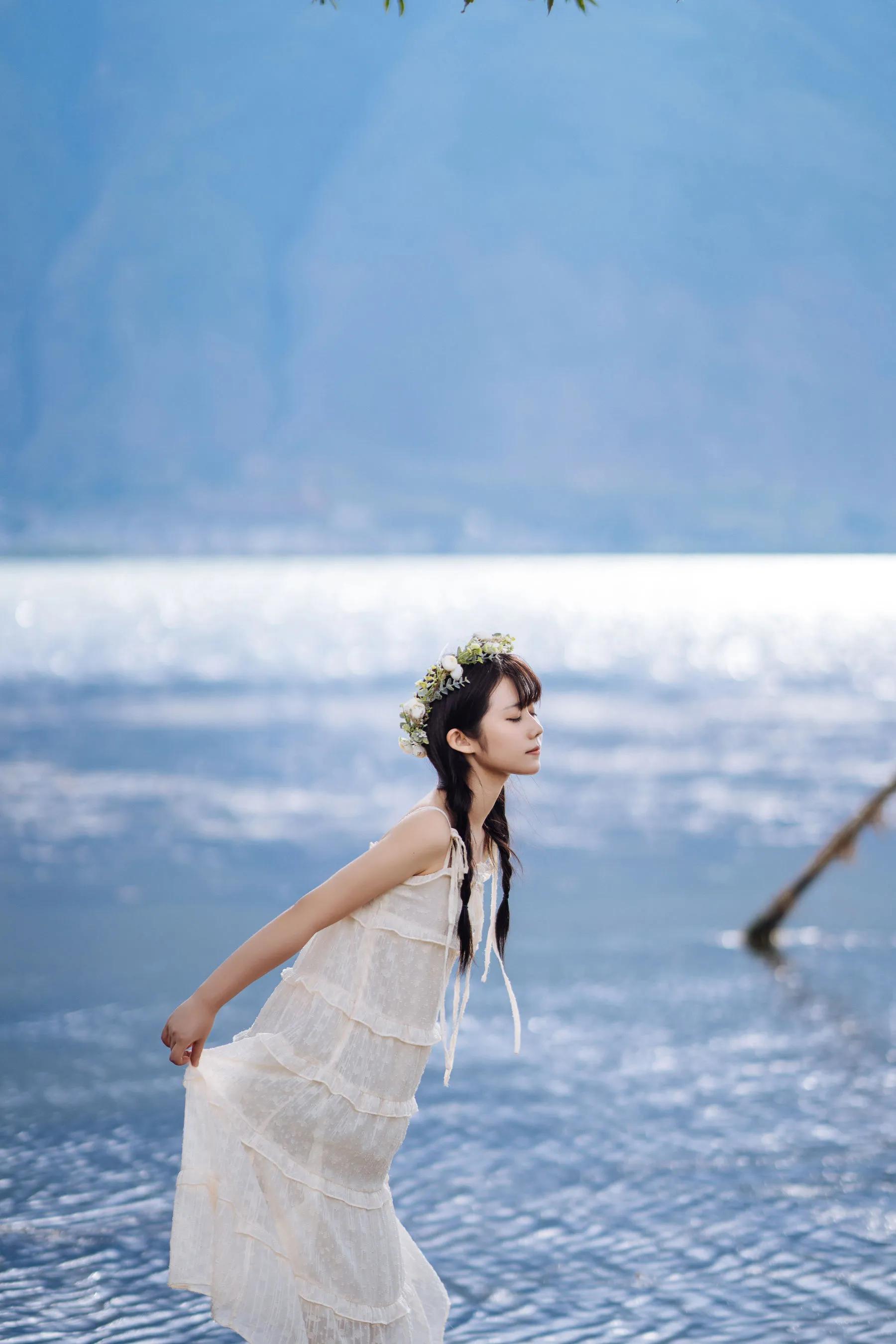 喵糖映畫 海邊姑娘（鏡醬）純色白裙，嚶嚶嚶插圖11