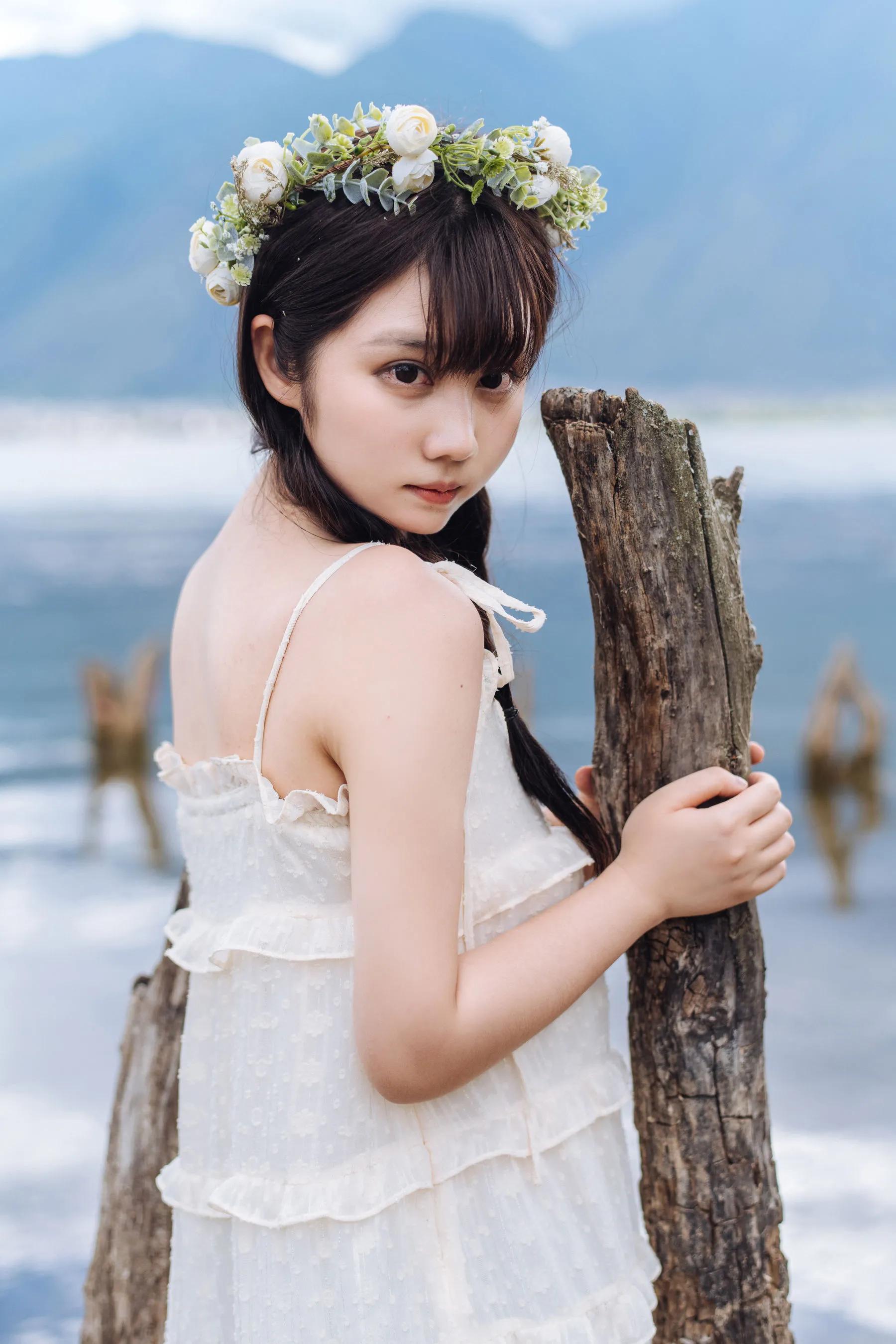 喵糖映畫 海邊姑娘（鏡醬）純色白裙，嚶嚶嚶插圖2