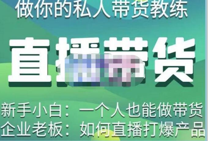 硬核傳媒?直播帶貨（私人教練），實操實戰教學百度網盤插圖